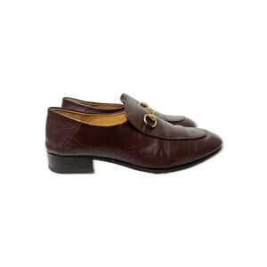 Gucci Brown Goatskin Men's Horsebit Loafers, Size 7